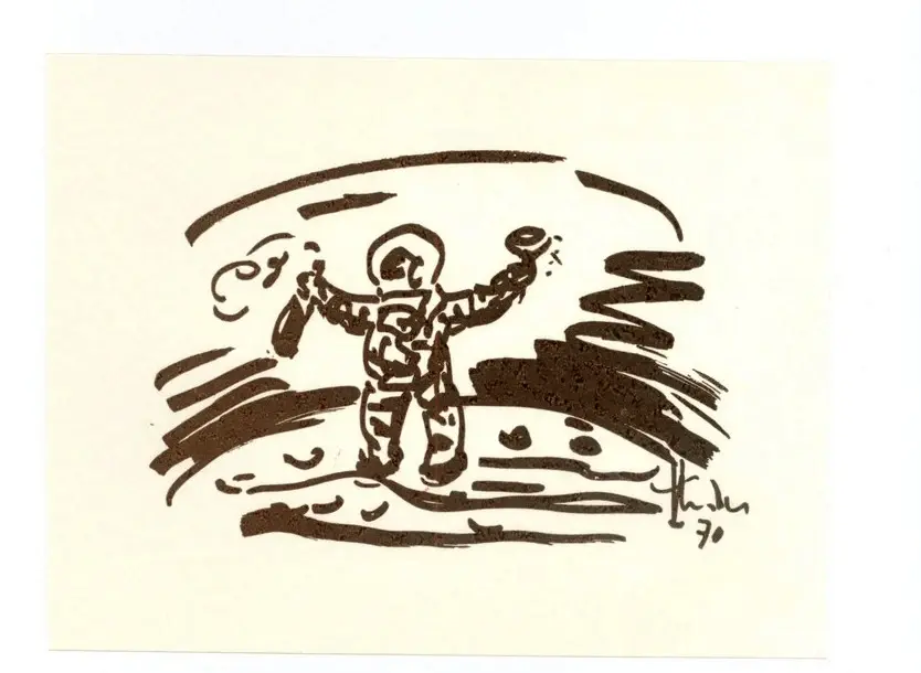 Stradone, Giovanni , Il brindisi dell'astronauta