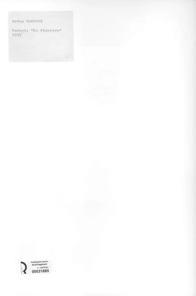 Anonimo, Anonimo , retro