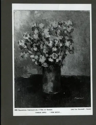 Giacomelli , Tamburi, Orfeo - sec. XX - Fiori secchi , fronte