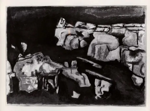 Giacomelli , Tamburi, Orfeo - sec. XX - Le baux , fronte