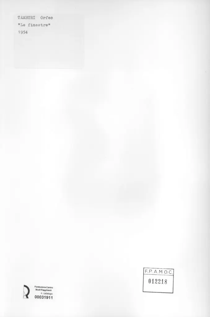 Anonimo, Anonimo , retro