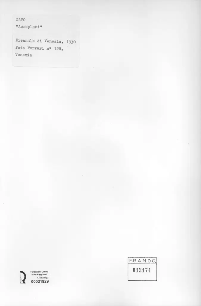 Foto Ferrari , Tato - sec. XX - Aeroplani , retro