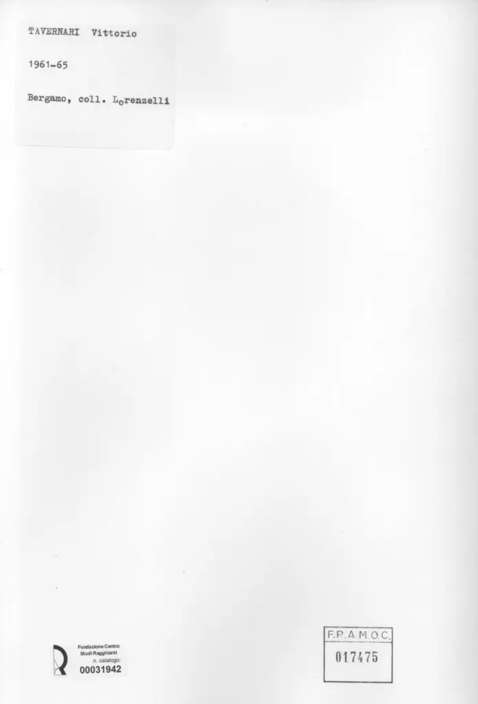 Anonimo , Tavernari, Vittorio - sec. XX - , retro