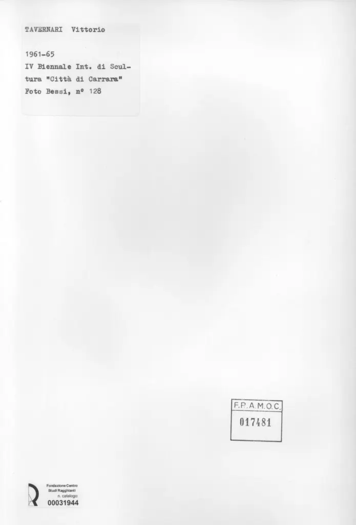 Bessi, Ilario , Tavernari, Vittorio - sec. XX , retro