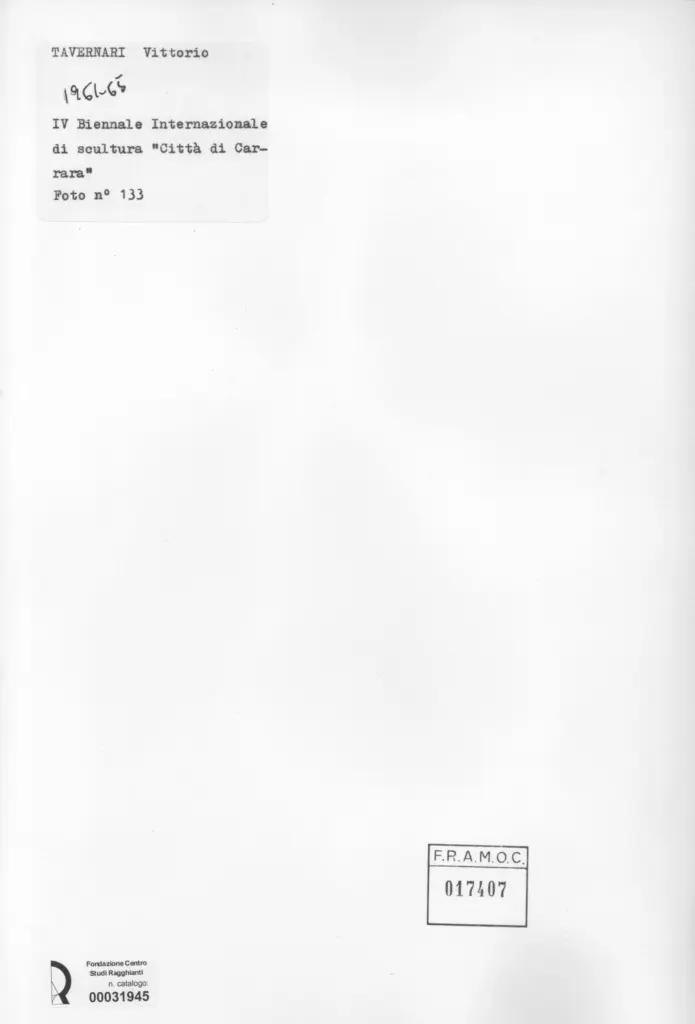 Anonimo , Tavernari, Vittorio - sec. XX - , retro