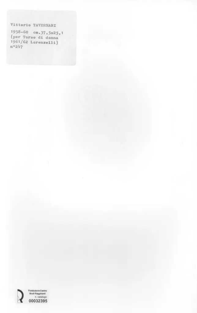 Anonimo , Tavernari, Vittorio - sec. XX - , retro