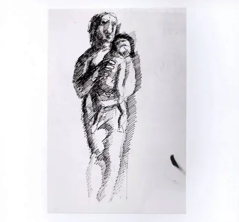 Tavernari, Vittorio , Madre con bambino