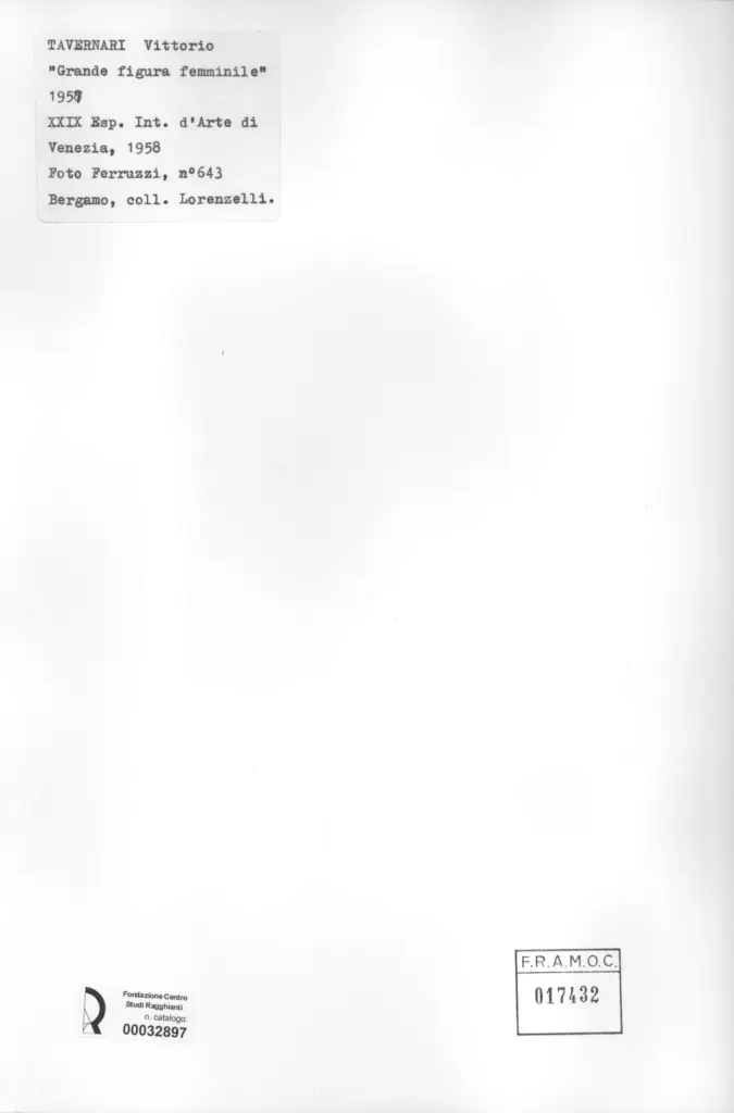 Fotografia Ferruzzi , Tavernari, Vittorio; Tavernari, Vittorio - sec. XX; sec. XX -