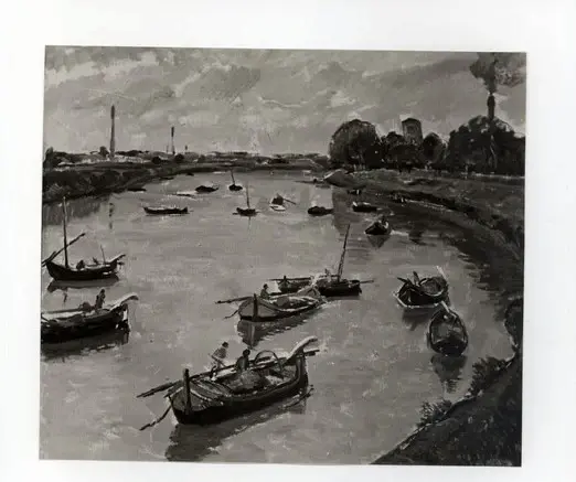 Tealdi, Ascanio , L'Arno vicino a Pisa