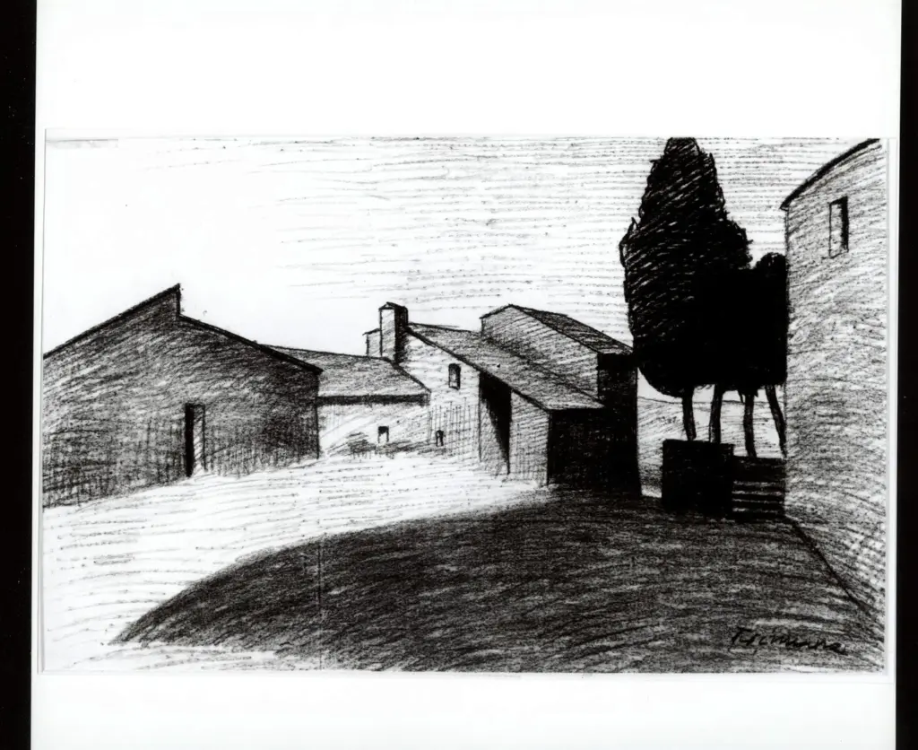 Anonimo , Tirinnanzi, Nino - Case coloniche , fronte