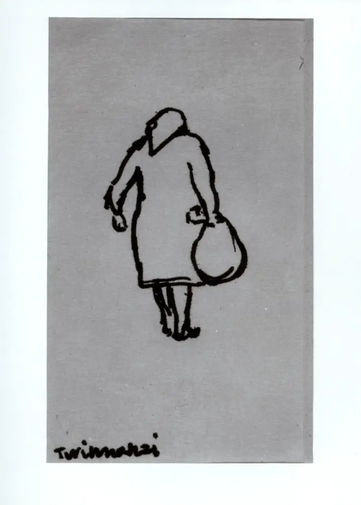 Anonimo , Tirinnanzi, Nino - Donna di spalle , fronte