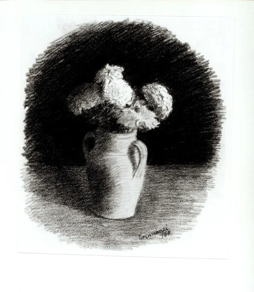 Anonimo , Tirinnanzi, Nino - sec. XX - Vaso di fiori , fronte