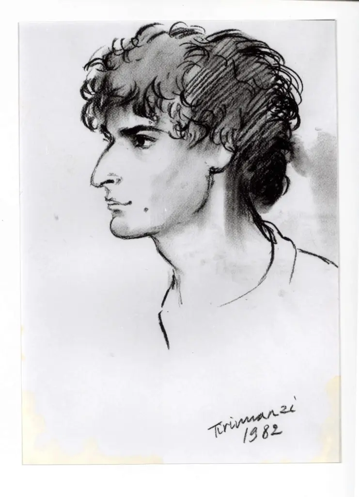 Anonimo , Tirinnanzi, Nino - sec. XX - Testa di giovane , fronte