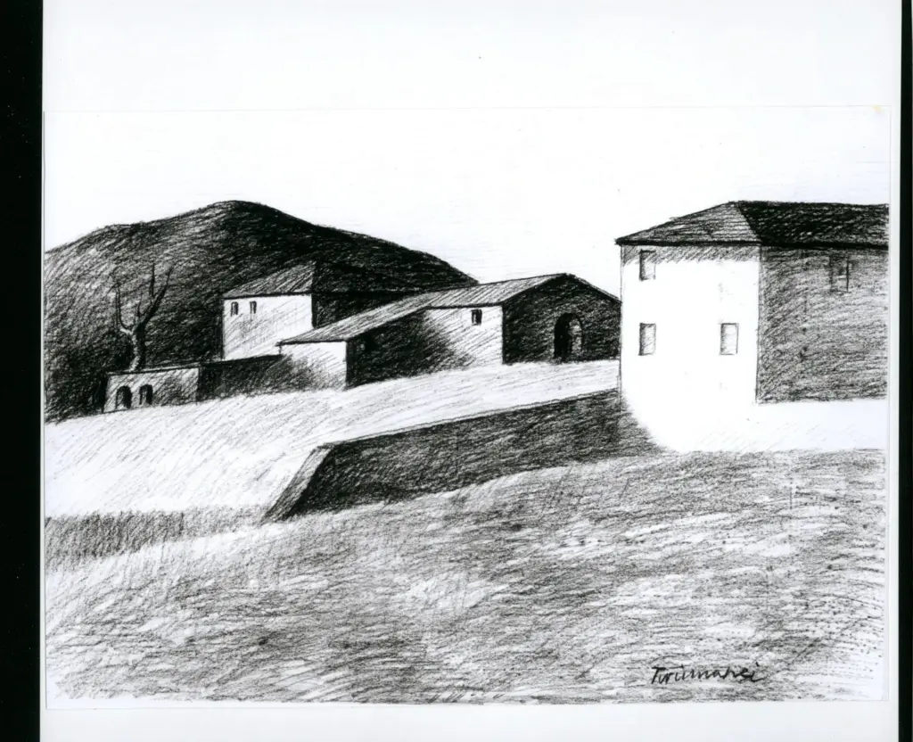 Anonimo , Tirinnanzi, Nino - Sec. XX - Gruppo di case , fronte