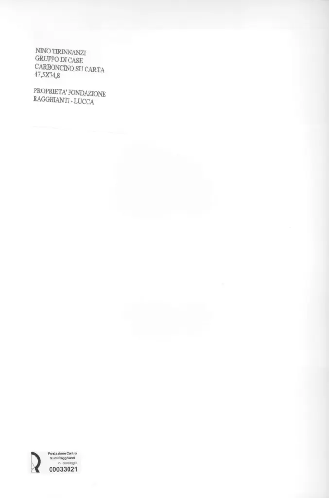 Anonimo , Tirinnanzi, Nino - Sec. XX - Gruppo di case , retro