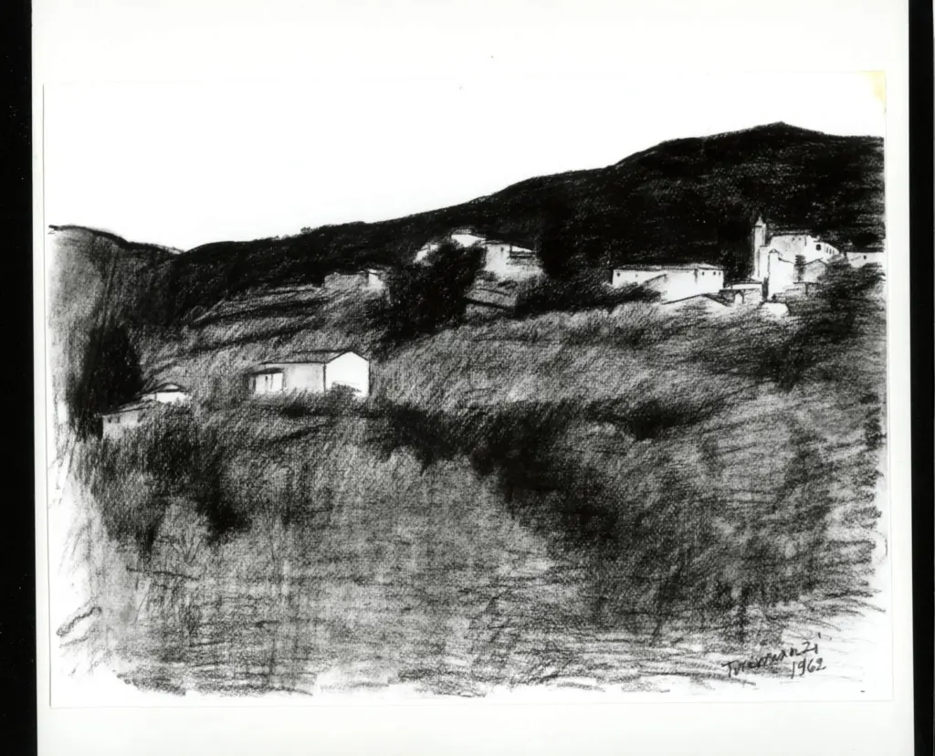 Anonimo , Tirinnanzi, Nino - sec. XX - Paesaggio , fronte