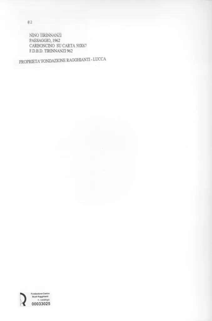 Anonimo , Tirinnanzi, Nino - sec. XX - Paesaggio , retro