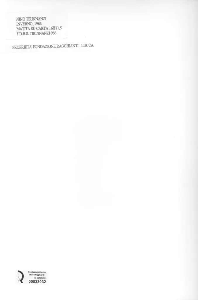 Anonimo , Tirinnanzi, Nino - sec. XX - Inverno , retro