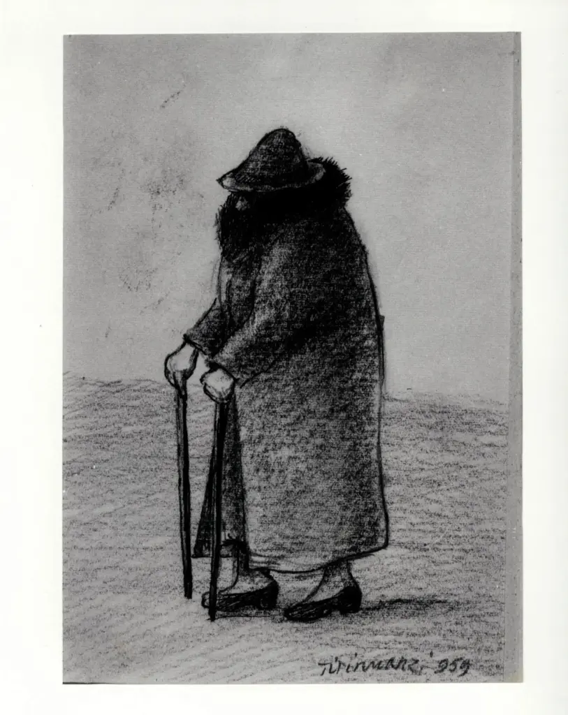 Tirinnanzi, Nino , Vecchia coi bastoni