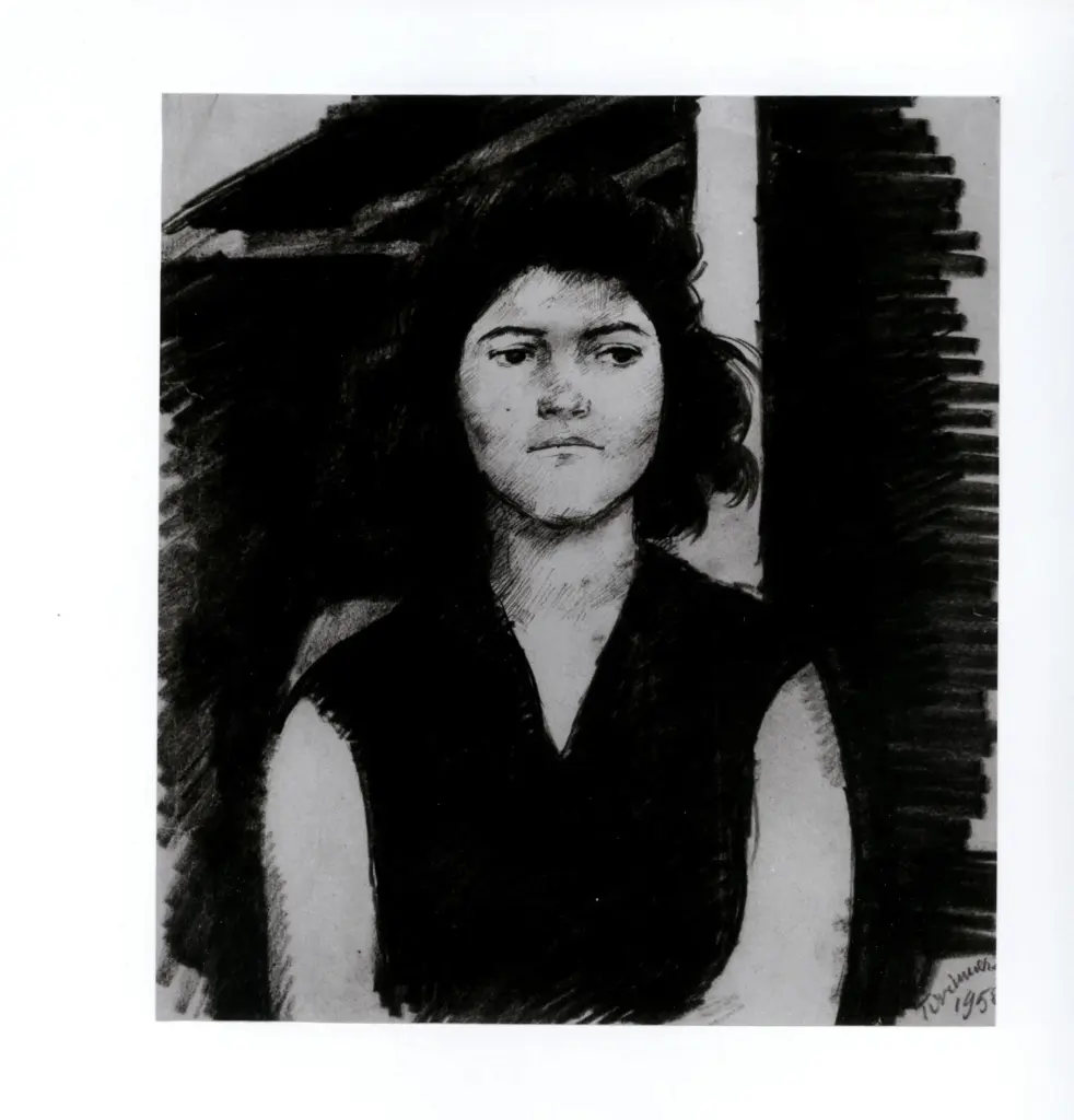 Anonimo , Tirinnanzi, Nino - sec. XX - Busto di ragazza , fronte