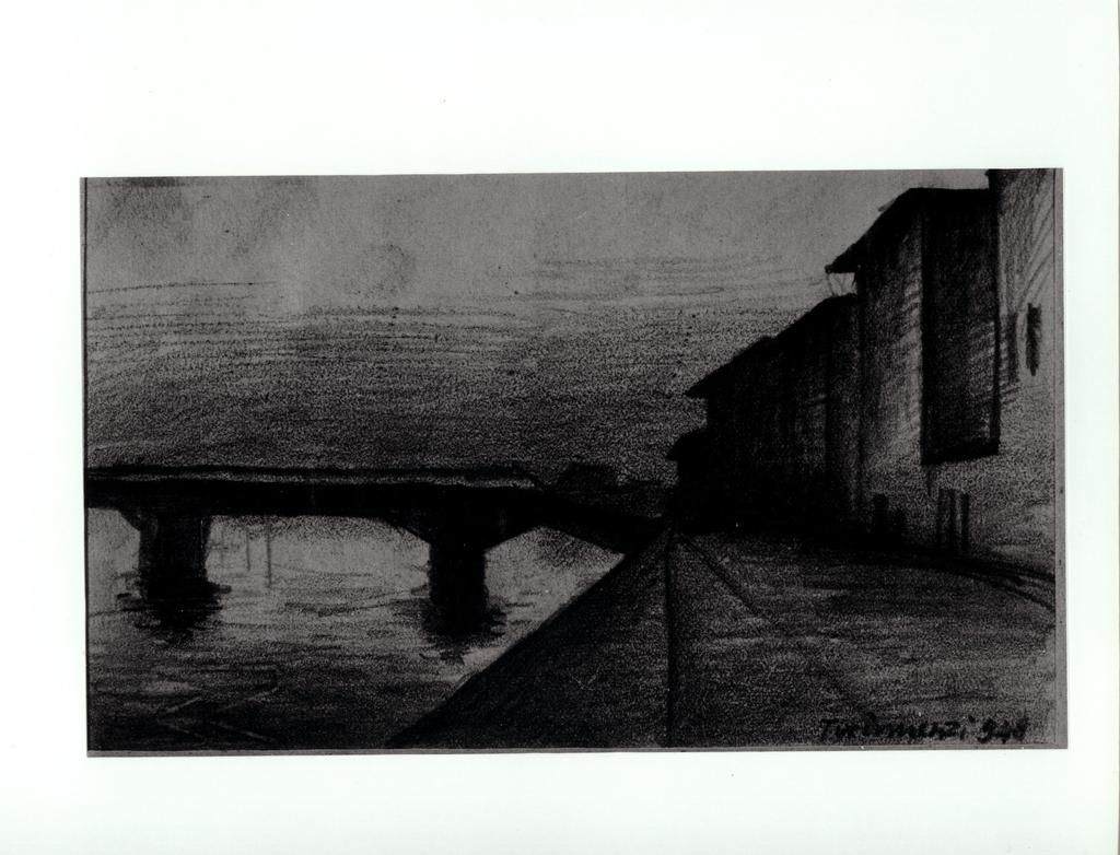 Anonimo , Tirinnanzi, Nino - sec. XX - L'Arno , fronte