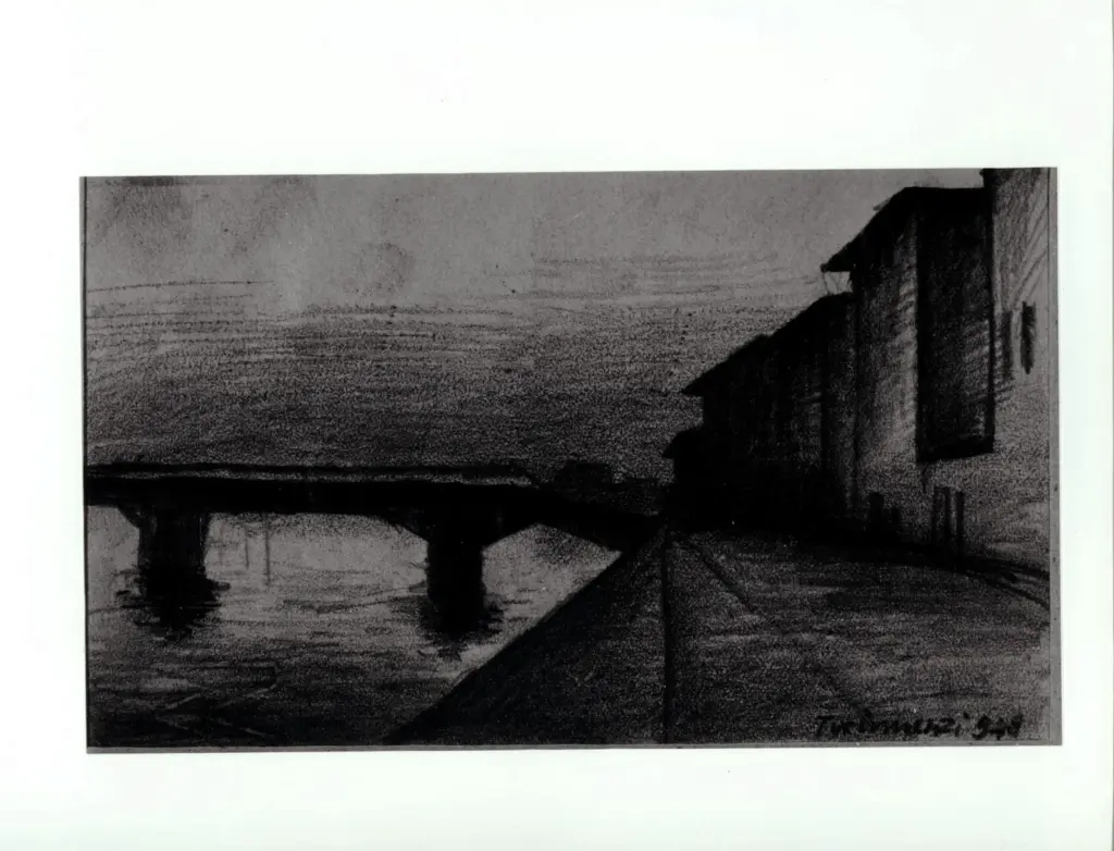 Anonimo , Tirinnanzi, Nino - sec. XX - L'Arno , fronte