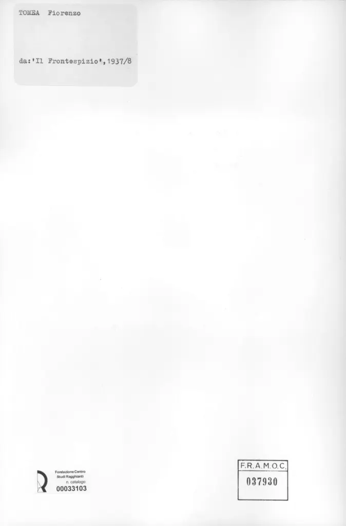 Anonimo, Anonimo , retro