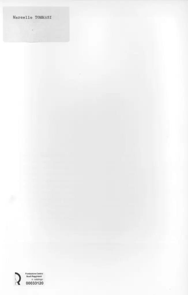 Anonimo , Tommasi, Marcello - sec. XX/ XXI - Scultura , retro