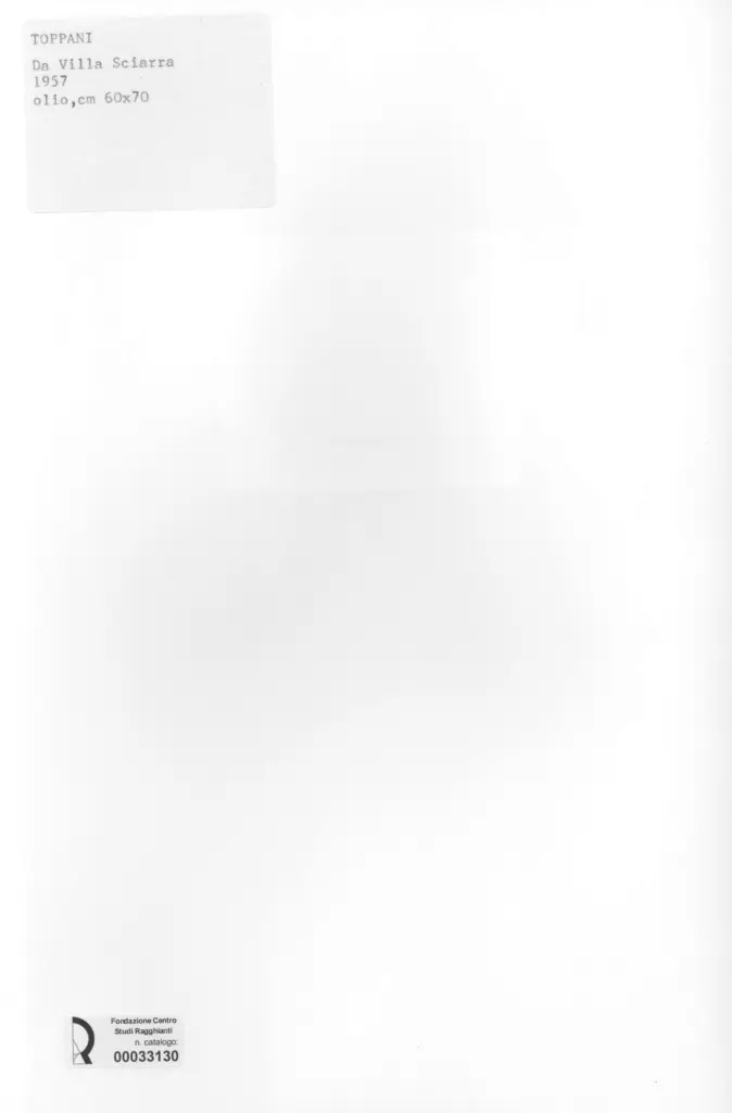 Anonimo , Toppani - sec. XX - , retro