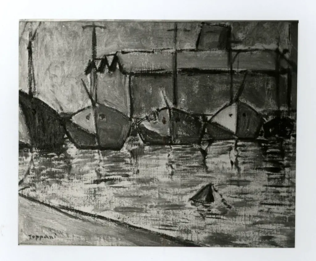 Toppani, Vittorio , Barche nel porto
