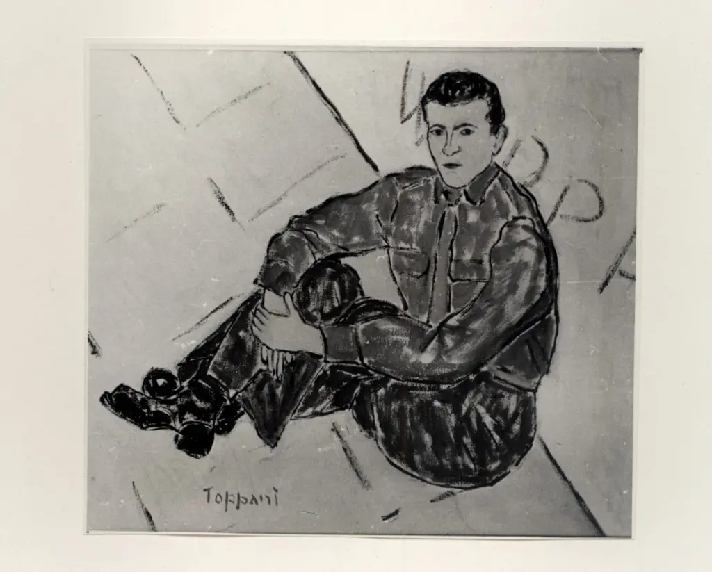 Toppani, Vittorio , Uomo seduto