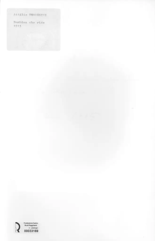 Anonimo , Torresini, Attilio - sec. XX - Bambina che ride , retro