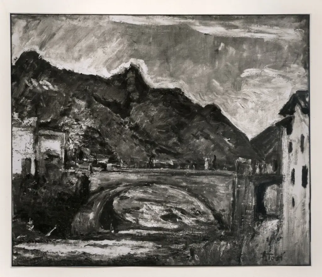 Giacomelli , Tosi, Arturo - sec. XX - Ponte sul Serio , fronte