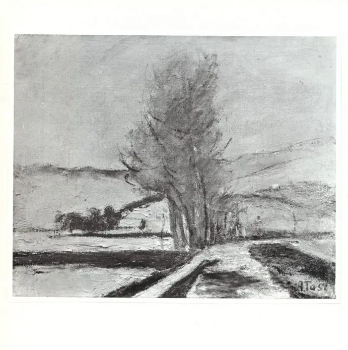 Tosi, Arturo , Paesaggio invernale