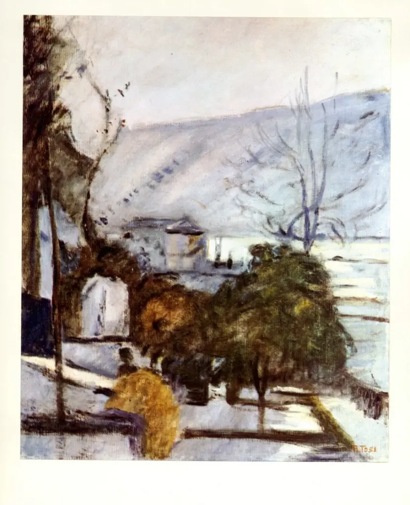 Anonimo , Tosi, Arturo - sec. XX - Nevicata a Rovetta , fronte