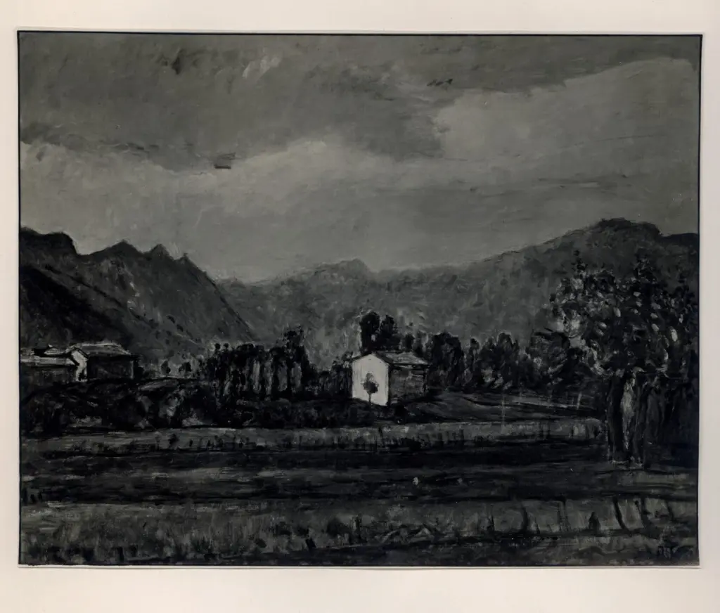 Giacomelli , Tosi, Arturo - sec. XX - Campi arati , fronte