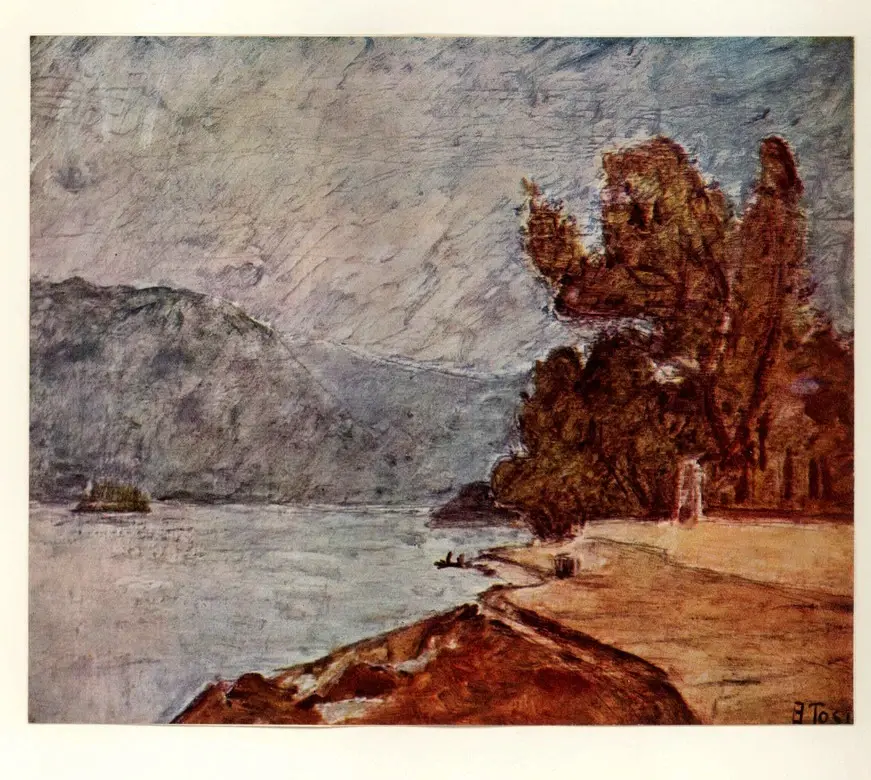 Anonimo , Tosi, Arturo - sec. XX - Paesaggio di mare , fronte