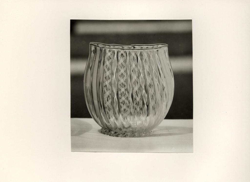 Anonimo , Toso, Aureliano - sec. XX - Bicchiere in vetro , fronte