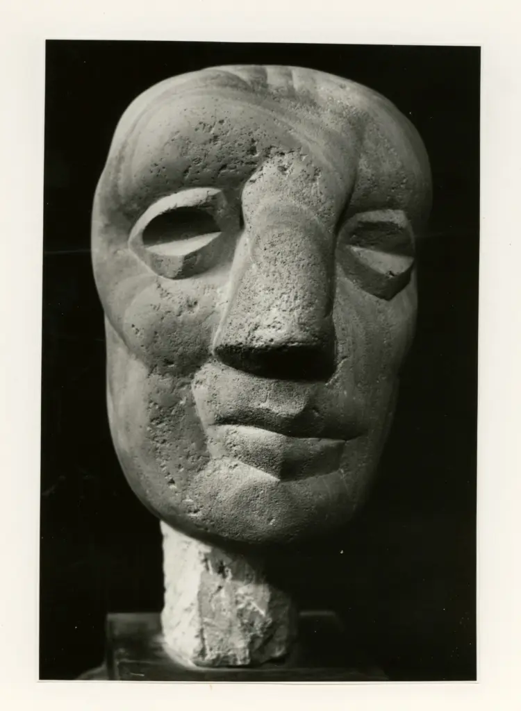 Trafeli, Mino , Testa in pietra