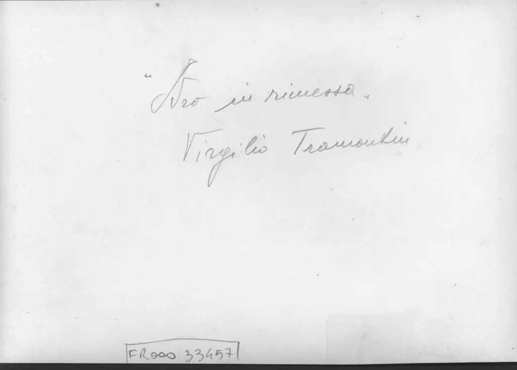 Anonimo , Tramontin, Virgilio - sec. XX - Idro in rimessa , retro