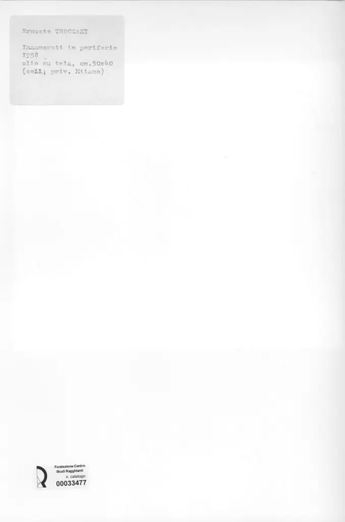 Anonimo , Treccani, Ernesto - sec. XX - Innamorati in periferia , retro