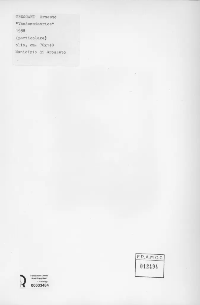 Treccani, Ernesto - sec. XX , retro