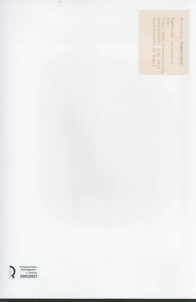 Anonimo , Trombadori, Francesco - sec. XX - Paesaggio controluce , retro