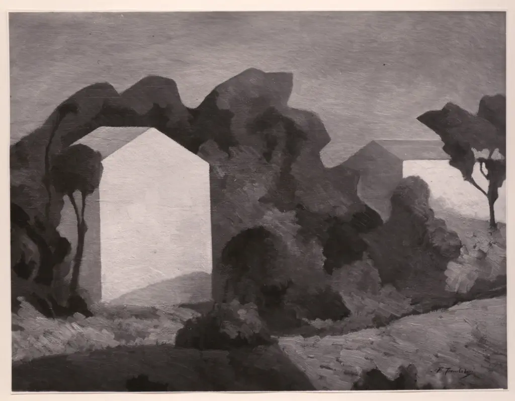 Giacomelli , Trombadori, Francesco - sec. XX - Le case bianche , fronte