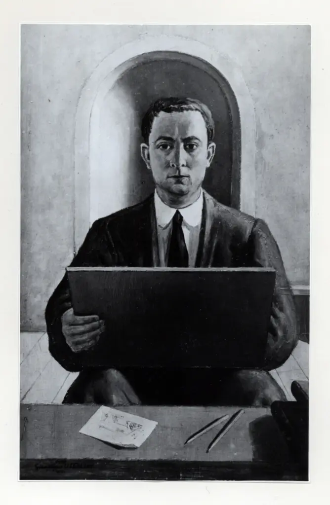 Anonimo , Usellini, Gianfilippo - sec. XX - Autoritratto , fronte