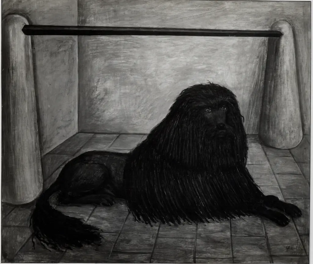 Giacomelli , Usellini, Gianfilippo - sec. XX - Il cane barbone , fronte