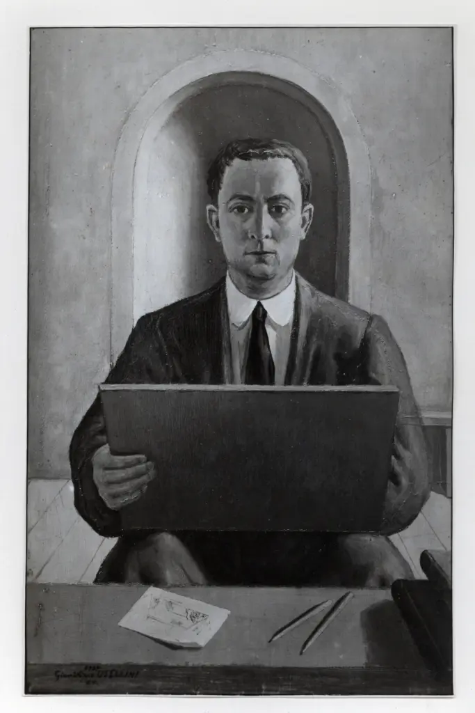 Giacomelli , Usellini, Gianfilippo - sec. XX - Autoritratto , fronte