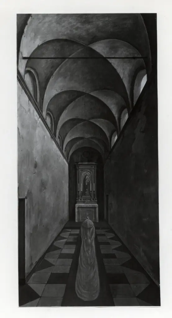 Giacomelli , Usellini, Gianfilippo - sec. XX - La preghiera , fronte