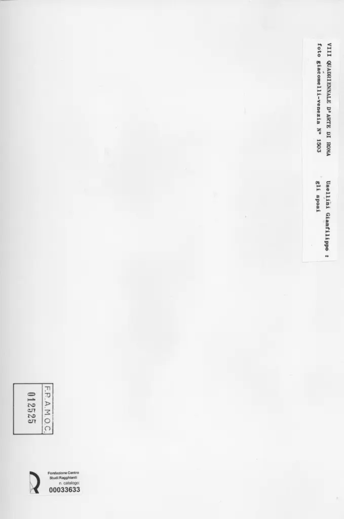 Giacomelli , Usellini, Gianfilippo - sec. XX - Usellini, Gianfilippo , retro