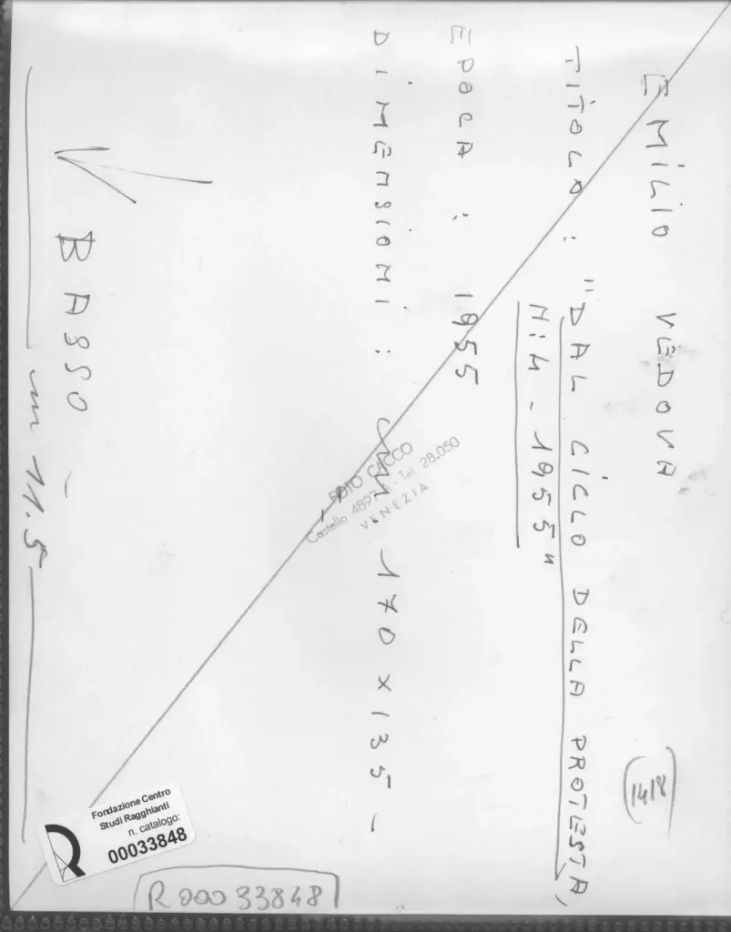 Cacco, Giorgio , retro